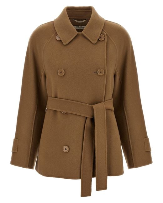 Max Mara Brown 'Louis' Short Coat