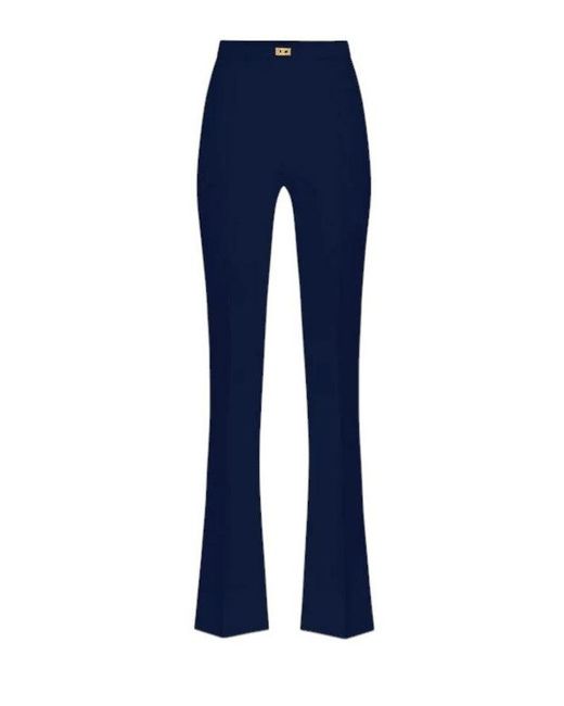 Elisabetta Franchi Blue Trousers