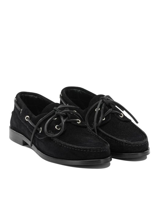 Aeyde Black Loafers & Slippers