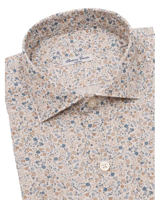 SARTORIA DEL CAMPO-SONRISA Gray Shirt Cotton for men