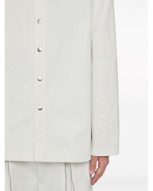 Jil Sander White Organic Cotton Denim Shirt for men