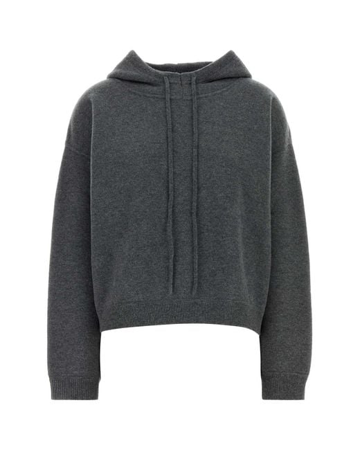 Loulou de Saison Gray Charcoal Cashmere Oversize Sarla Sweater