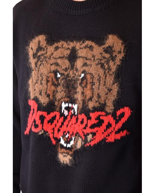 Negro DSquared² de hombre de color Black