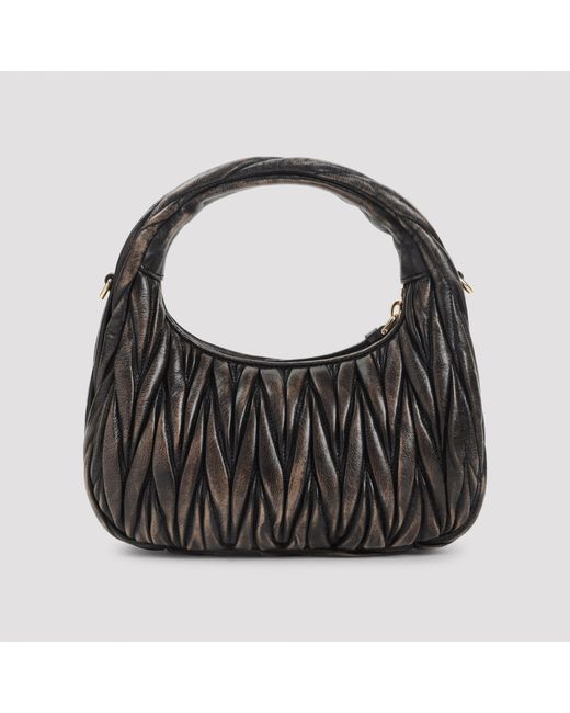 Miu Miu Black Sacca Shoulder Bag