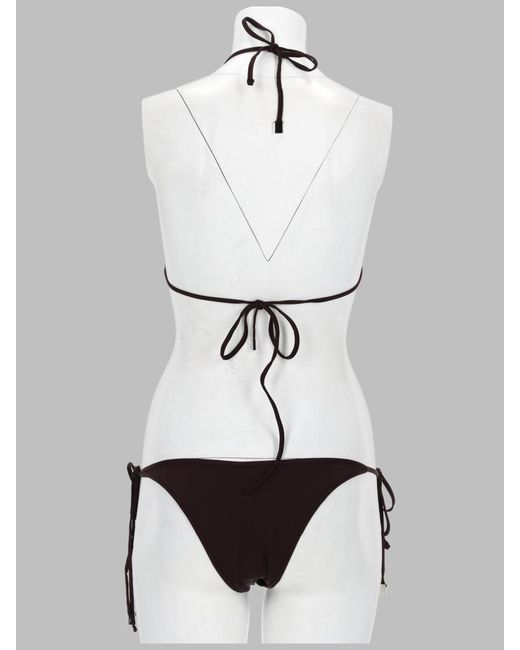 The Attico Black Sleek Swim Mini Set