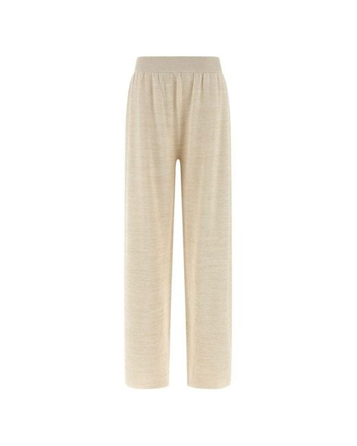 Fabiana Filippi Natural Cotton Wide-Leg Trousers