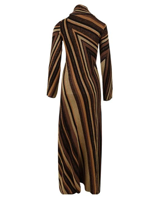 Akep Brown Dresses Multi Colour