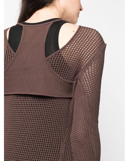 ANDREADAMO Brown Andreadamo Long Cardigan
