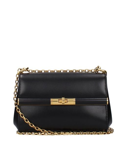 Dolce & Gabbana Black Dolce&Gabbana City Marlene Shoulder Bag Leather