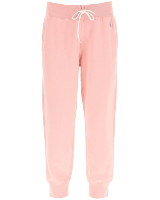 Pantalon de survêtement avec logo brodé Polo Ralph Lauren en coloris Rose |  Lyst