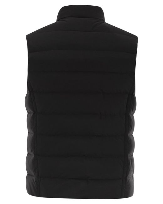Moorer Black Oliver Kn Padded Waistcoat for men