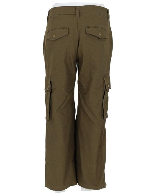 Isabel Marant Green Effortless Cotton Trousers For