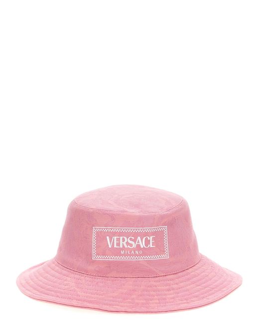 Versace Pink 'Athena' Bucket Hat
