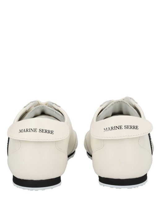 MARINE SERRE White Color Block Sneakers for men