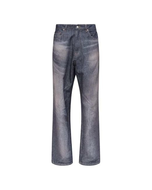 MM6 by Maison Margiela Blue Faded Effect Jeans