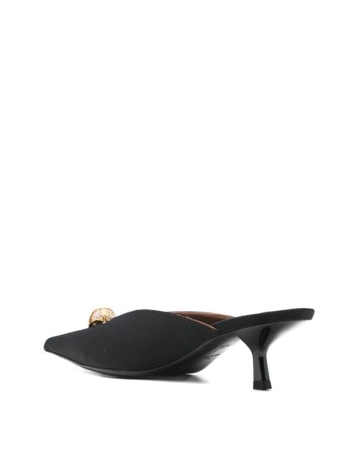 Giuseppe Zanotti White Carole Leather Mules