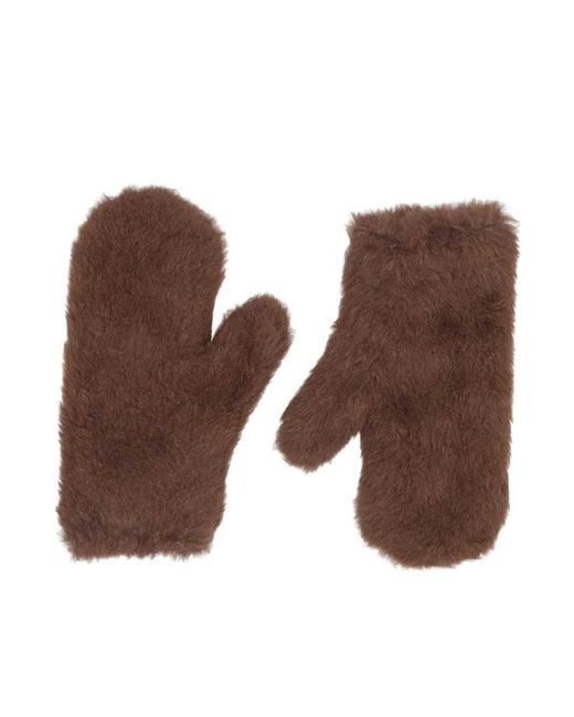 Max Mara White Mxaombrato4 Gloves