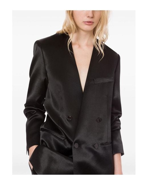 Philosophy Di Lorenzo Serafini Black Double Breasted Blazer