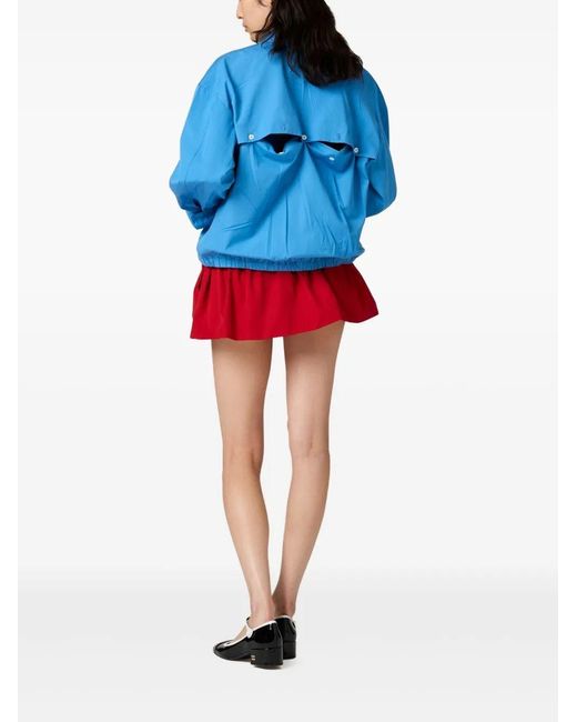 Miu Miu Red Gonne Popeline