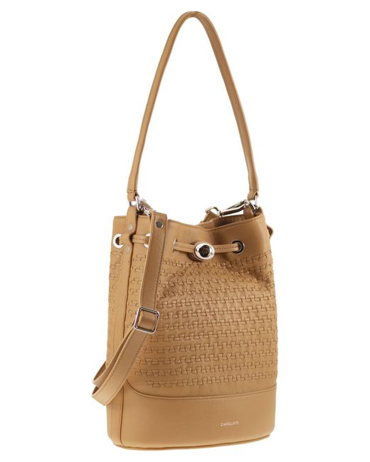 Zanellato Brown Monda' Bucket Bag S