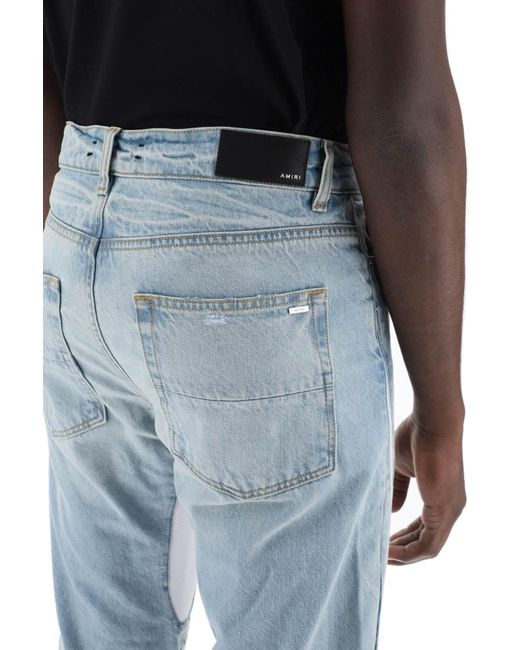 Amiri MX 3 Jeans mit Netzeinsätzen in Blue für Herren