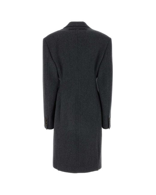 Miu Miu Black Virgin-Wool Coat