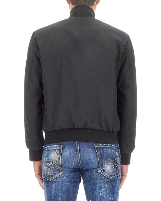 DSquared² Gray Bomber Jacket for men