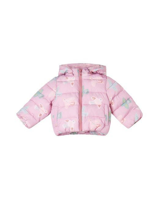 Stella McCartney Pink Stella Mc Cartney Down Jacket "Birds"