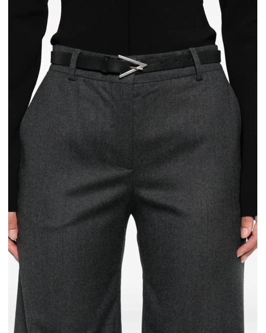 Stella McCartney Wollen Broek Op Maat in het Gray