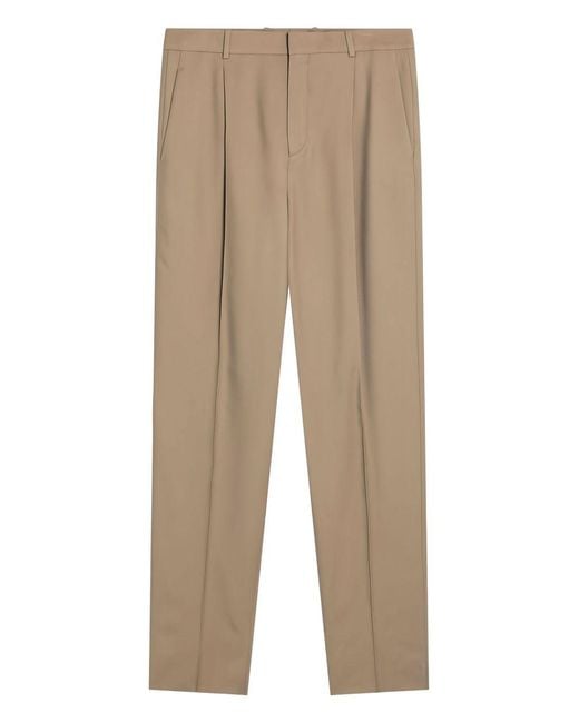 Saint Laurent Natural Wool Trousers for men
