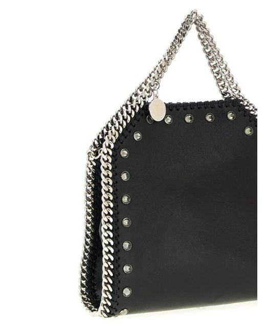 Stella McCartney Black Falabella Tiny Bag Crackle
