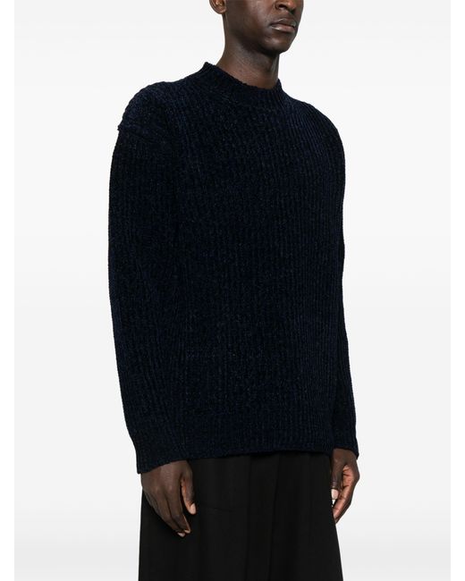 Junya Watanabe Texturierter Strickpullover in Blue für Herren