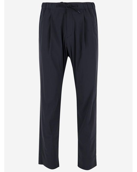 Herno Stretch Broek Van Technische Stof in het Blue voor heren