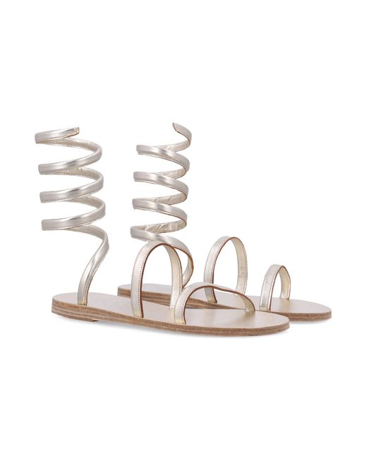 Ancient Greek Sandals White Ancient Greek Ofis Sandals