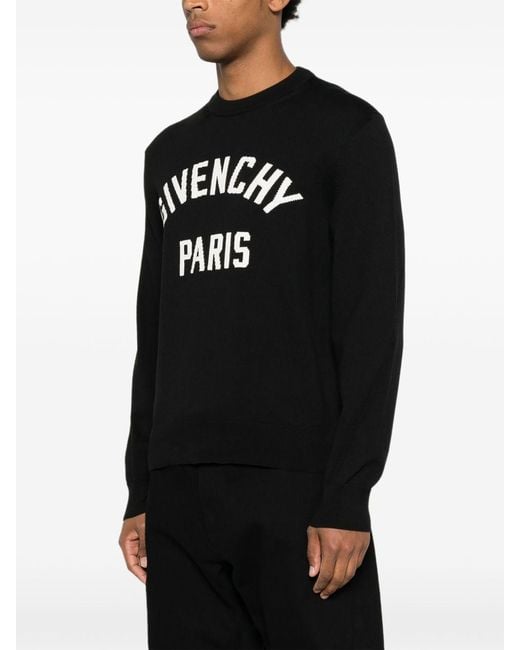 Givenchy Black Crew Neck Sweater for men