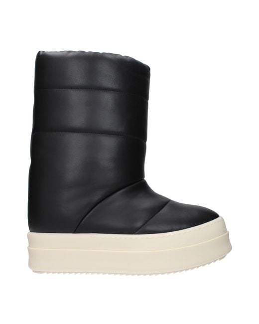 Rick Owens Black Boots Leather