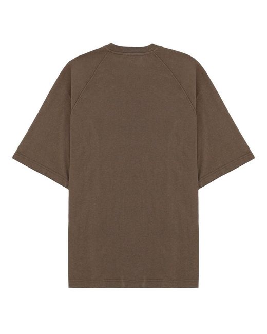 DIESEL Brown Tshirt Jussi Con Logo
