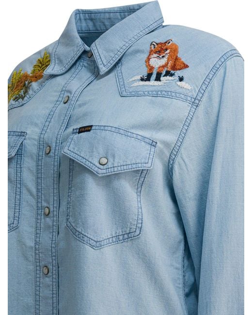 Filson Blue Light Cotton Shirt