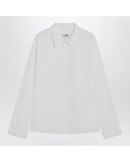 MM6 by Maison Martin Margiela White Cotton Shirt for men