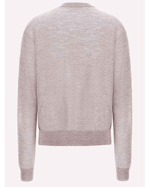 Jil Sander Pink Wool And Cashmere Blend Sweater