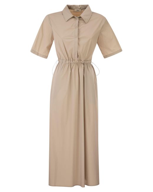 Herno Natural Light Stretch Nylon Dress