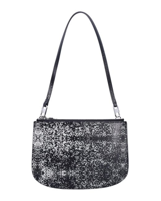 DIESEL Black 1-Dr Twin Leather Shoulder Bag