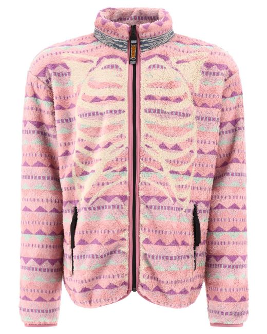 Kapital Pink Ashland Fleece Jacket for men