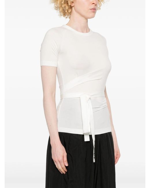 Y-3 White W Tnc Ss Tee
