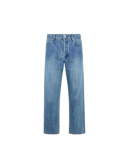 Jil Sander Blue Straight-Leg Light Denim Jeans With Timeless Silhouette for men