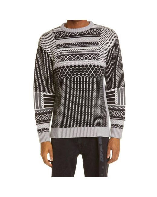 Off-White c/o Virgil Abloh Black Wool Sweater for men