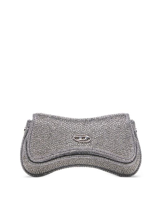 DIESEL Gray Play Crossbody Bag