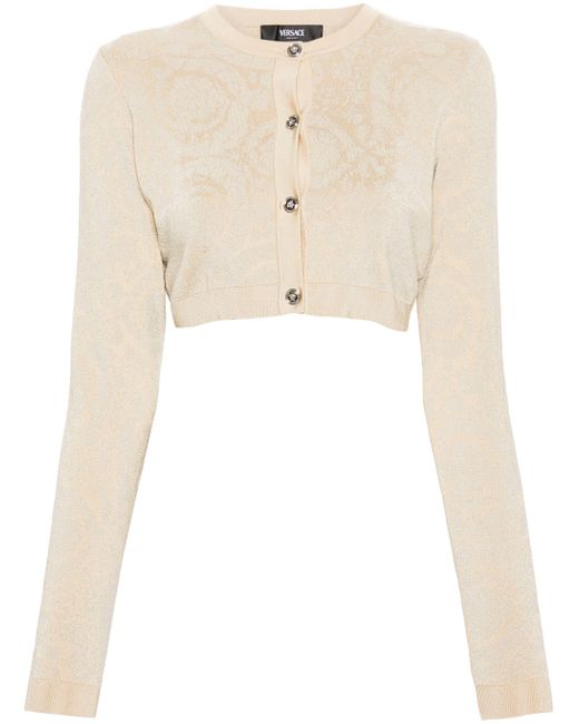 Versace Cardigan Kort in het Natural