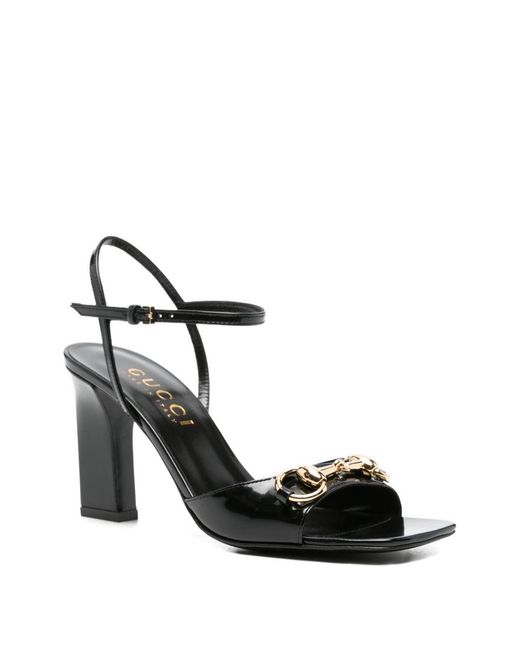 Gucci White Signora Leather Sandals