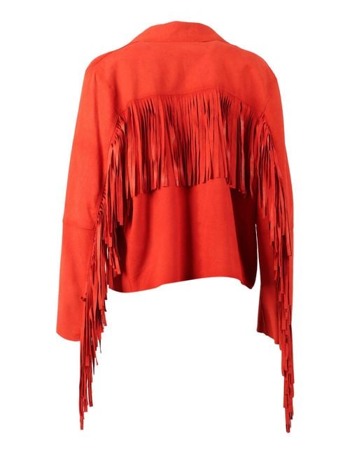 Bully Red �Goat�Suede�Leather�Jacket